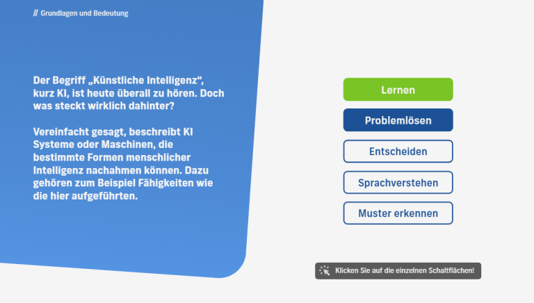 Die KI-Schulung vermittelt ein realistisches Bild der KI und ihren aktuellen Möglichkeiten.
